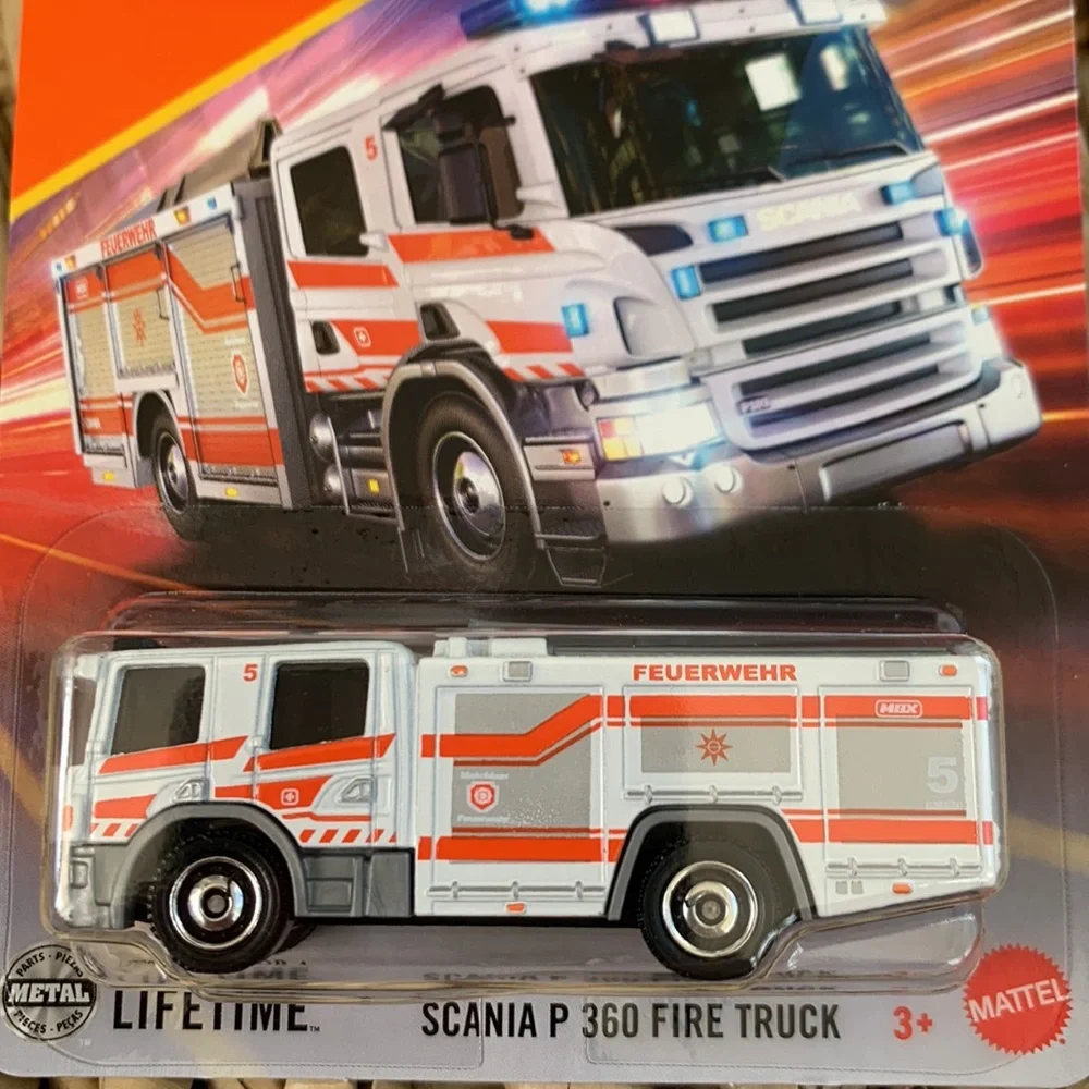 Scania P 360 Fire Truck Matchbox Car New 2025 FireTruck Engine Emergency Vehicle